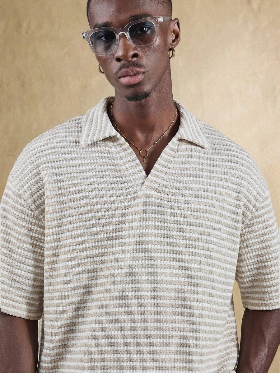 Camisa Polo Manfinity Studios Waffle Knit Polo — Foto 43