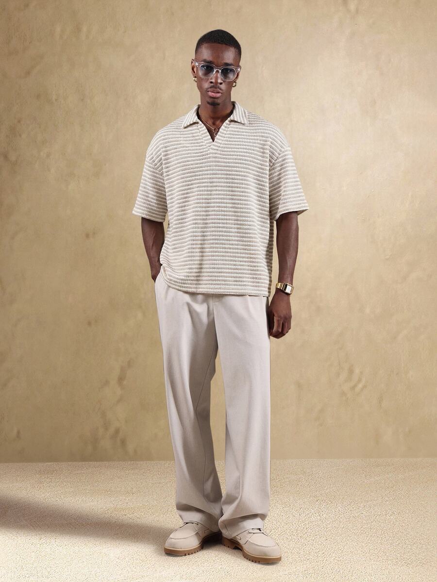 Camisa Polo Manfinity Studios Waffle Knit Polo — Foto 44