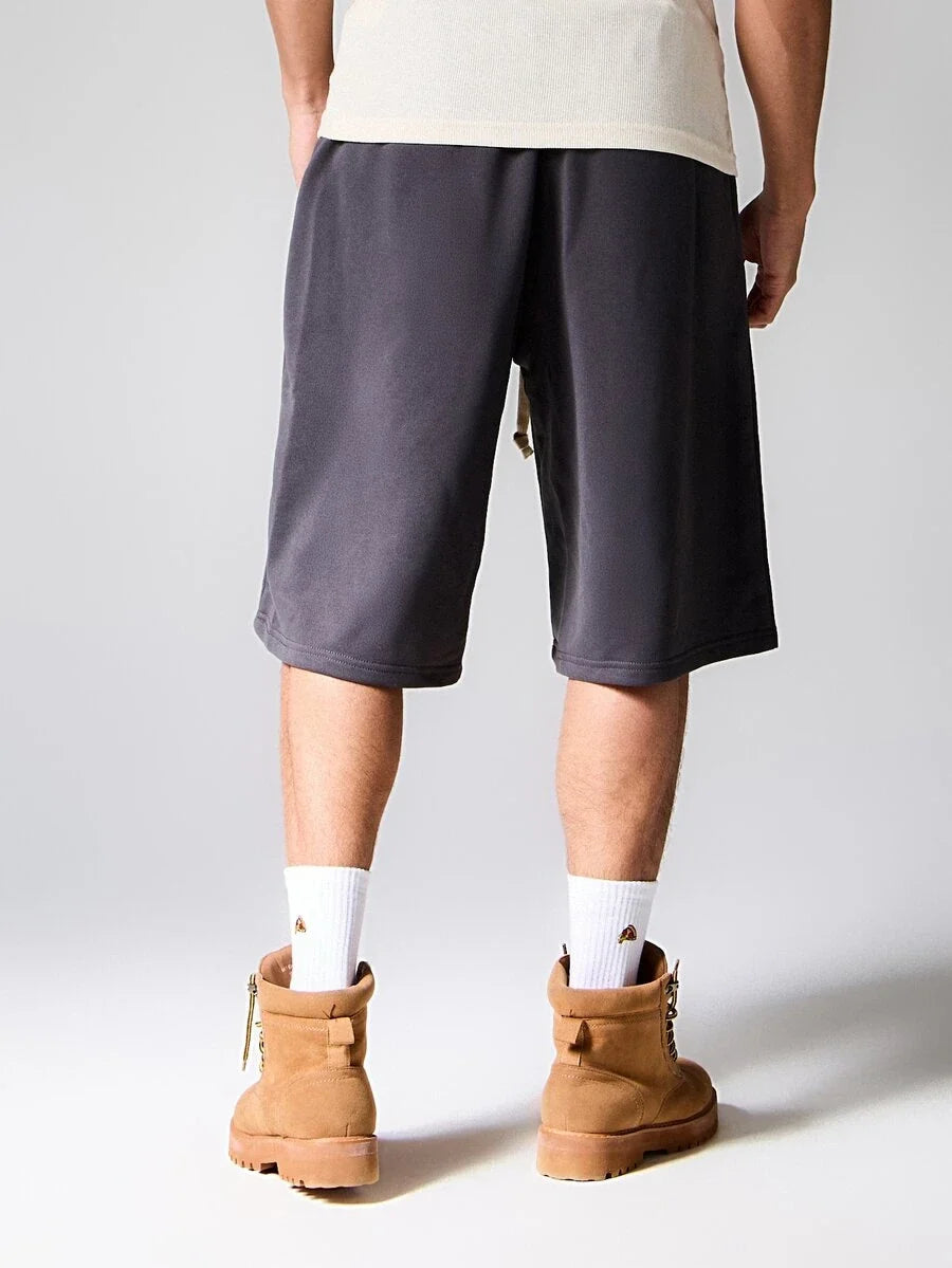 Bermuda Moletom Manfinity Studios Block Letter Jorts — Foto 3