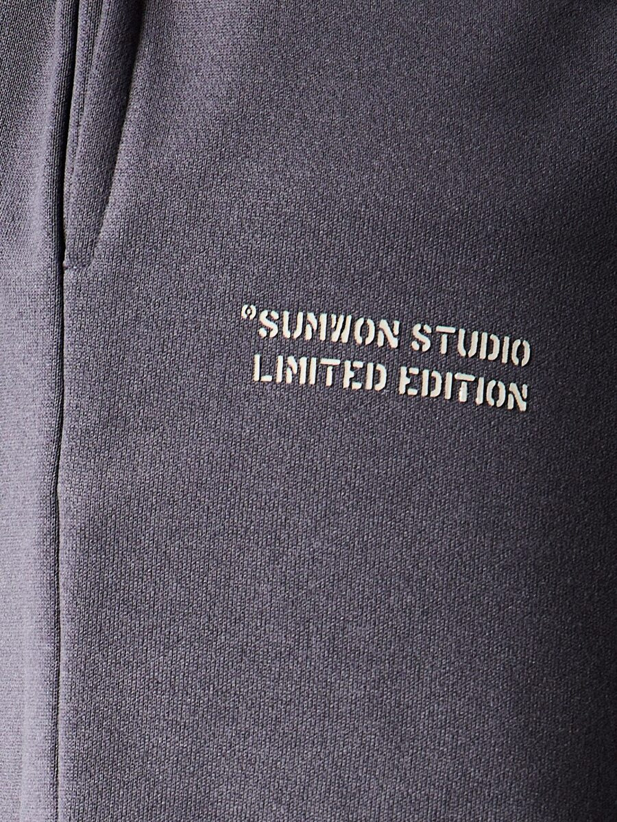 Bermuda Moletom Manfinity Studios Block Letter Jorts — Foto 6