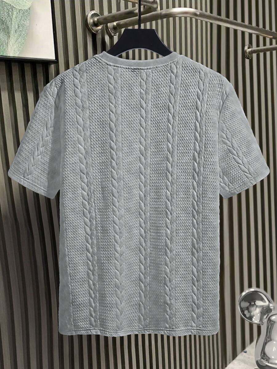 Camiseta Manfinity Textura Verão — Foto 11