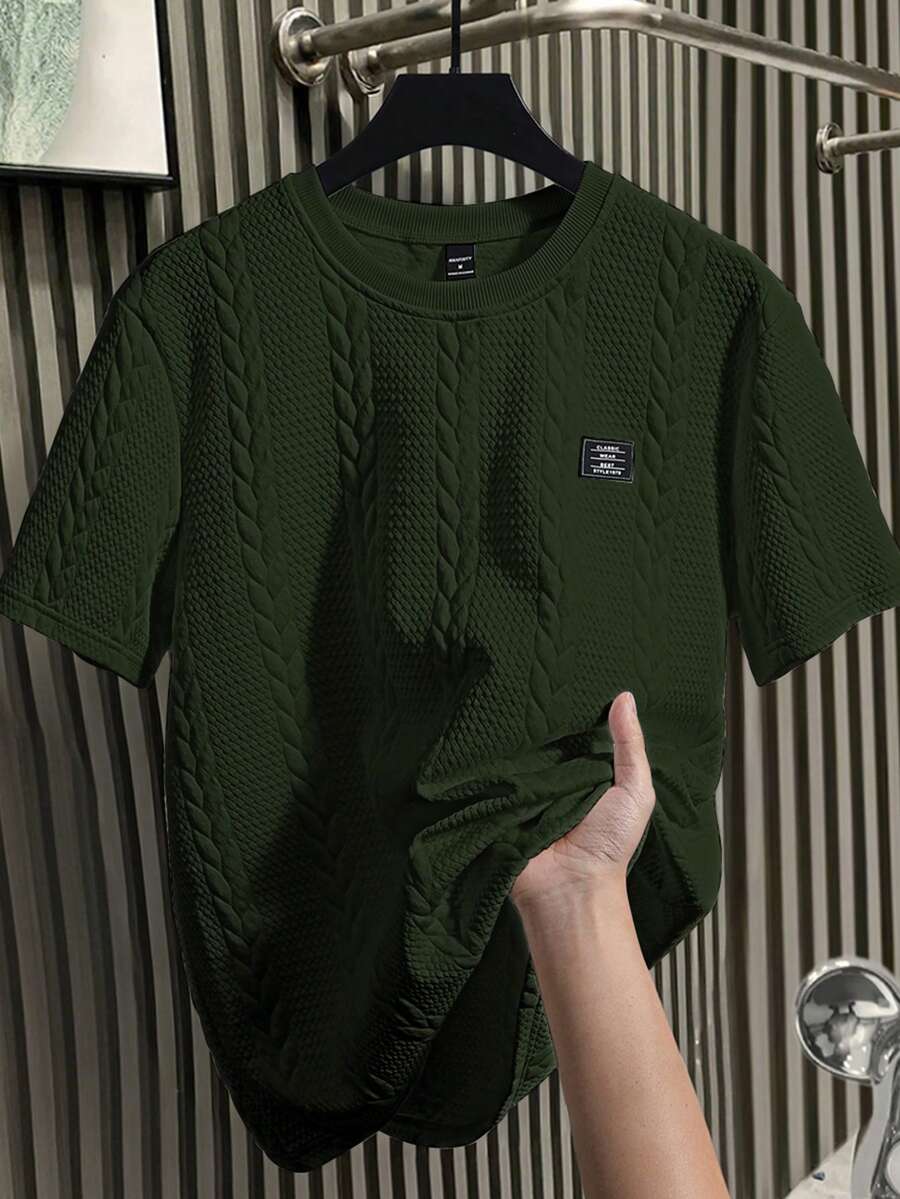 Camiseta Manfinity Textura Verão — Foto 31