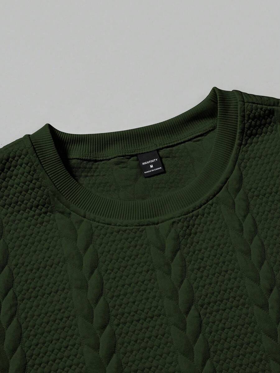 Camiseta Manfinity Textura Verão — Foto 34