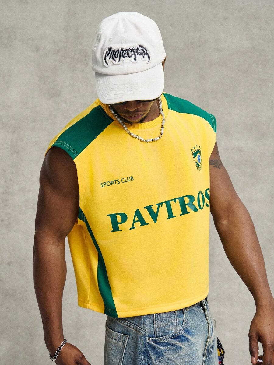 Regata Manfinity Studios Brasil Retro Panel Vest — Foto 4