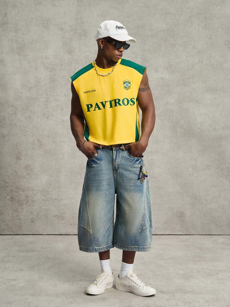 Regata Manfinity Studios Brasil Retro Panel Vest — Foto 5