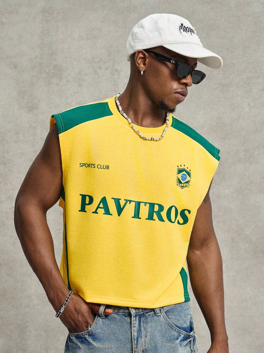 Regata Manfinity Studios Brasil Retro Panel Vest — Foto 6