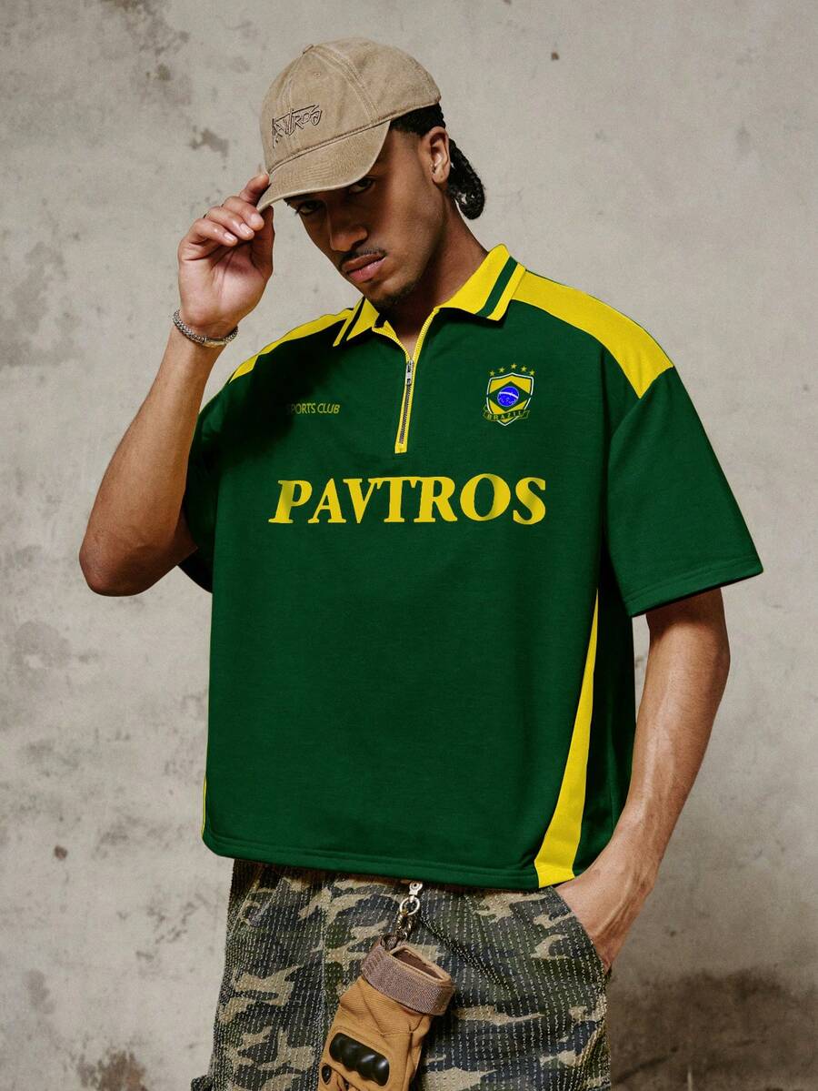 Camisa Polo Manfinity Studios Brazil Football Jersey — Foto 1