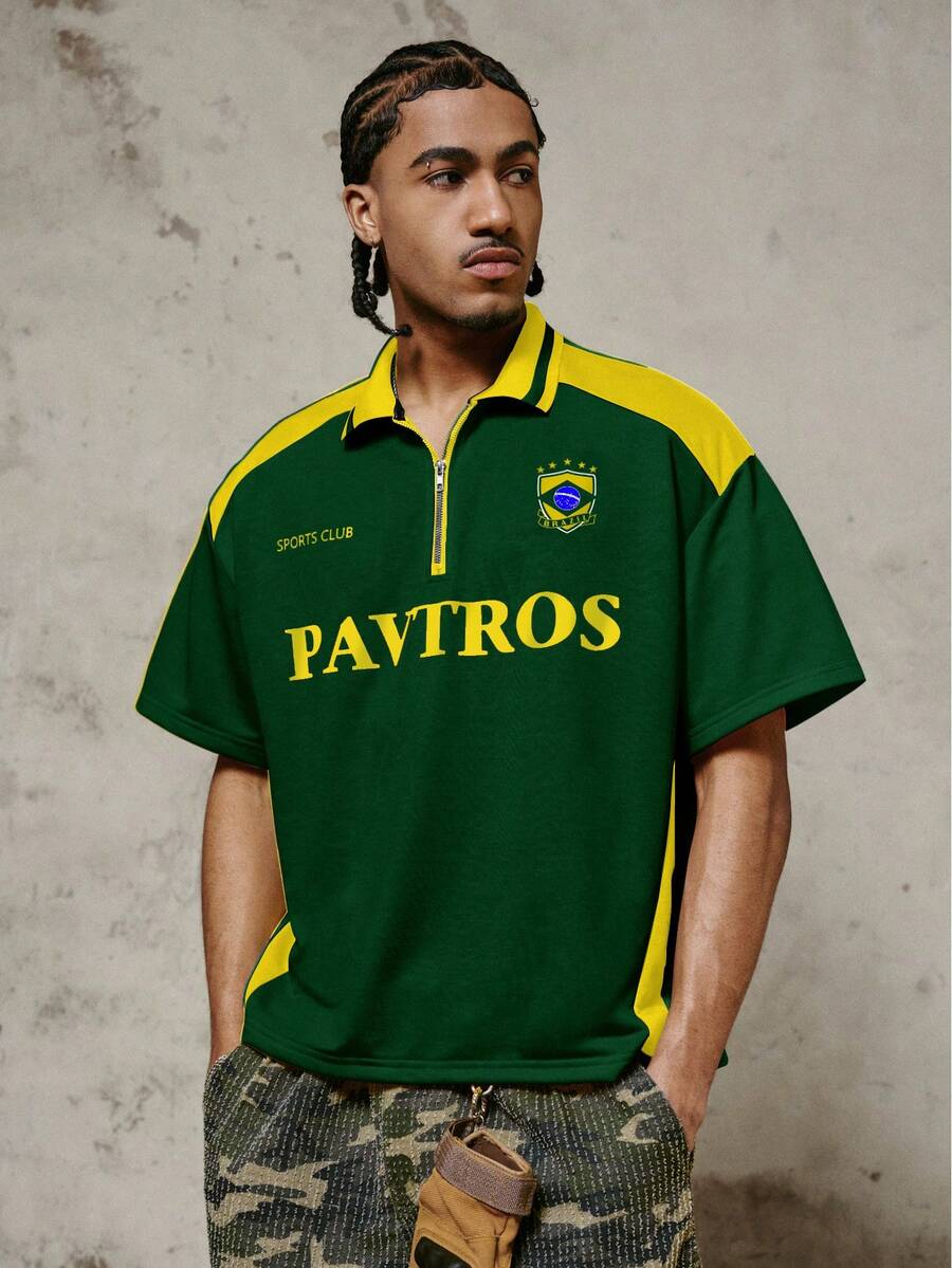Camisa Polo Manfinity Studios Brazil Football Jersey — Foto 3