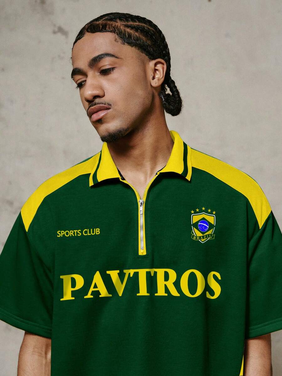Camisa Polo Manfinity Studios Brazil Football Jersey — Foto 4