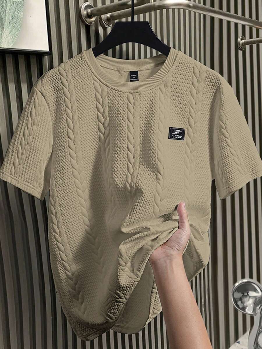 Camiseta Manfinity Textura Verão — Foto 38