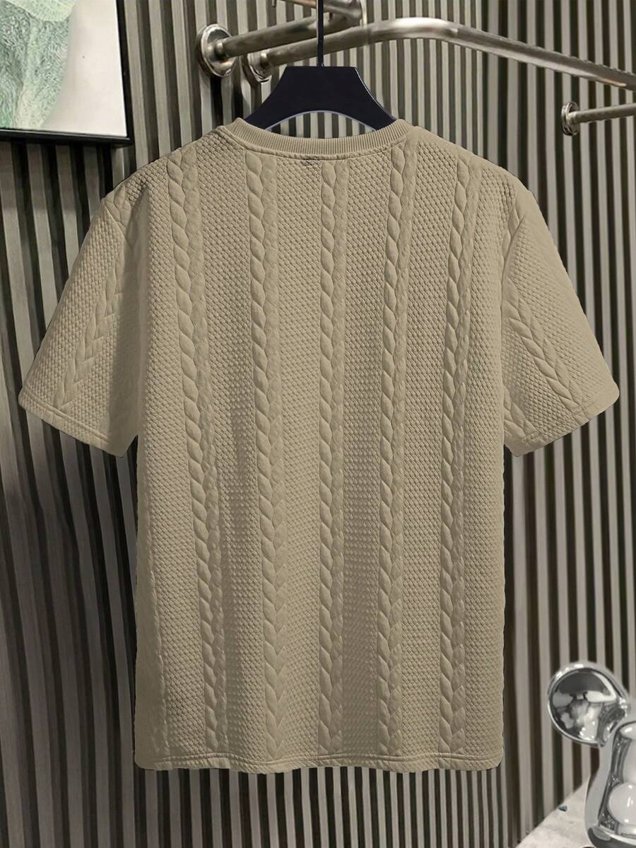 Camiseta Manfinity Textura Verão — Foto 39
