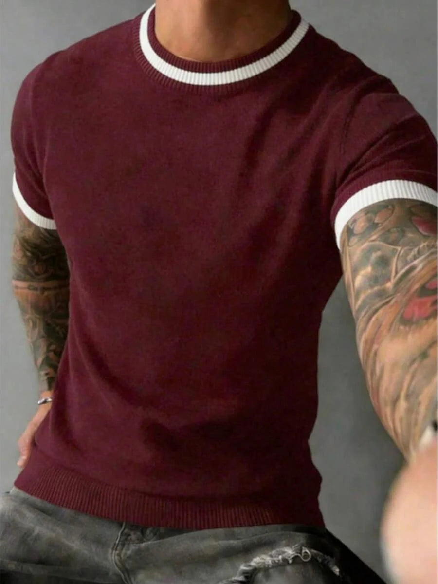Camiseta Manfinity Listrada — Foto 56