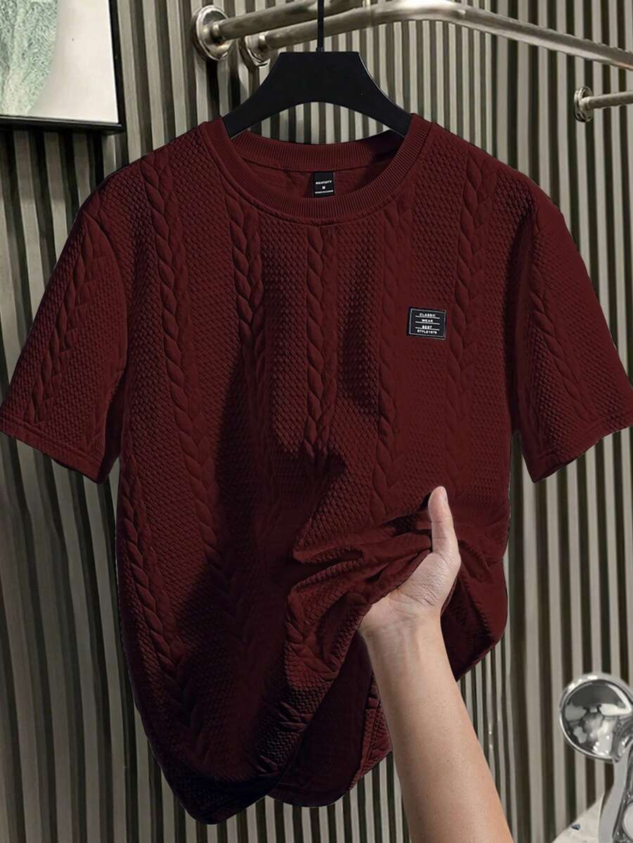 Camiseta Manfinity Textura Verão — Foto 58