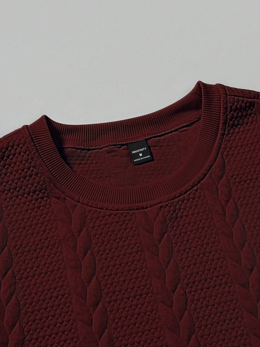 Camiseta Manfinity Textura Verão — Foto 61