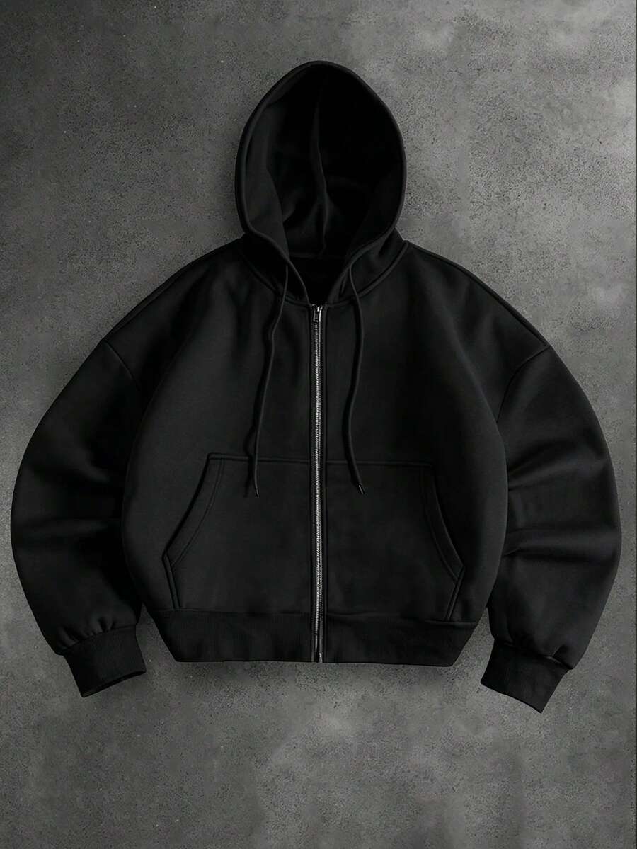 Moletom Manfinity Zip-Up Essential — Foto 17