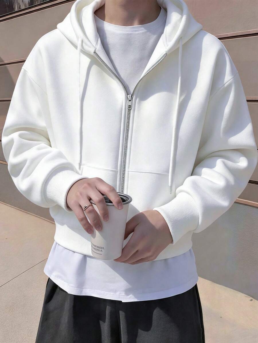 Moletom Manfinity Zip-Up Essential — Foto 1