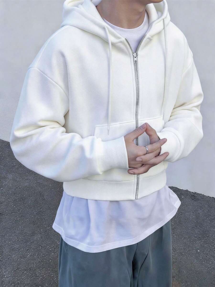 Moletom Manfinity Zip-Up Essential — Foto 8