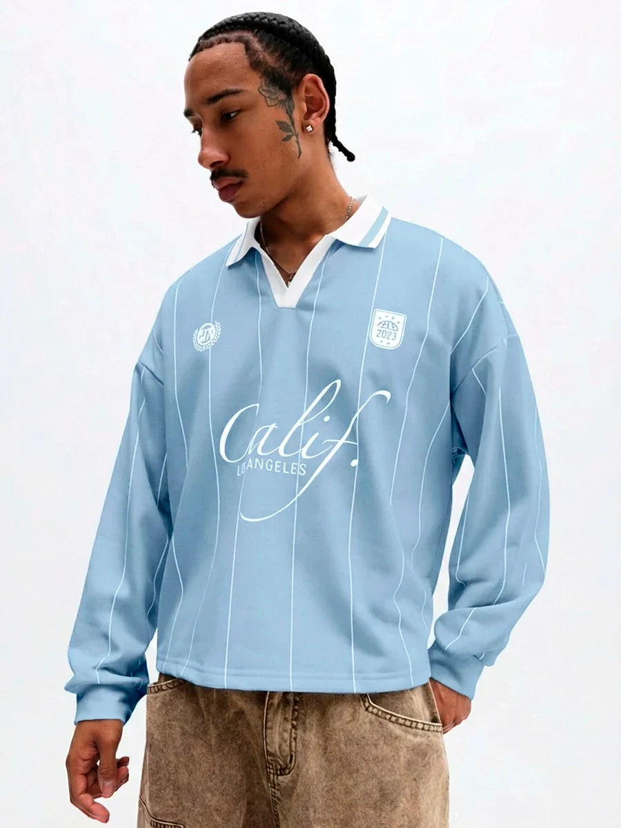 Camisa Long Sleeve Polo Manfinity Calif — Foto 8