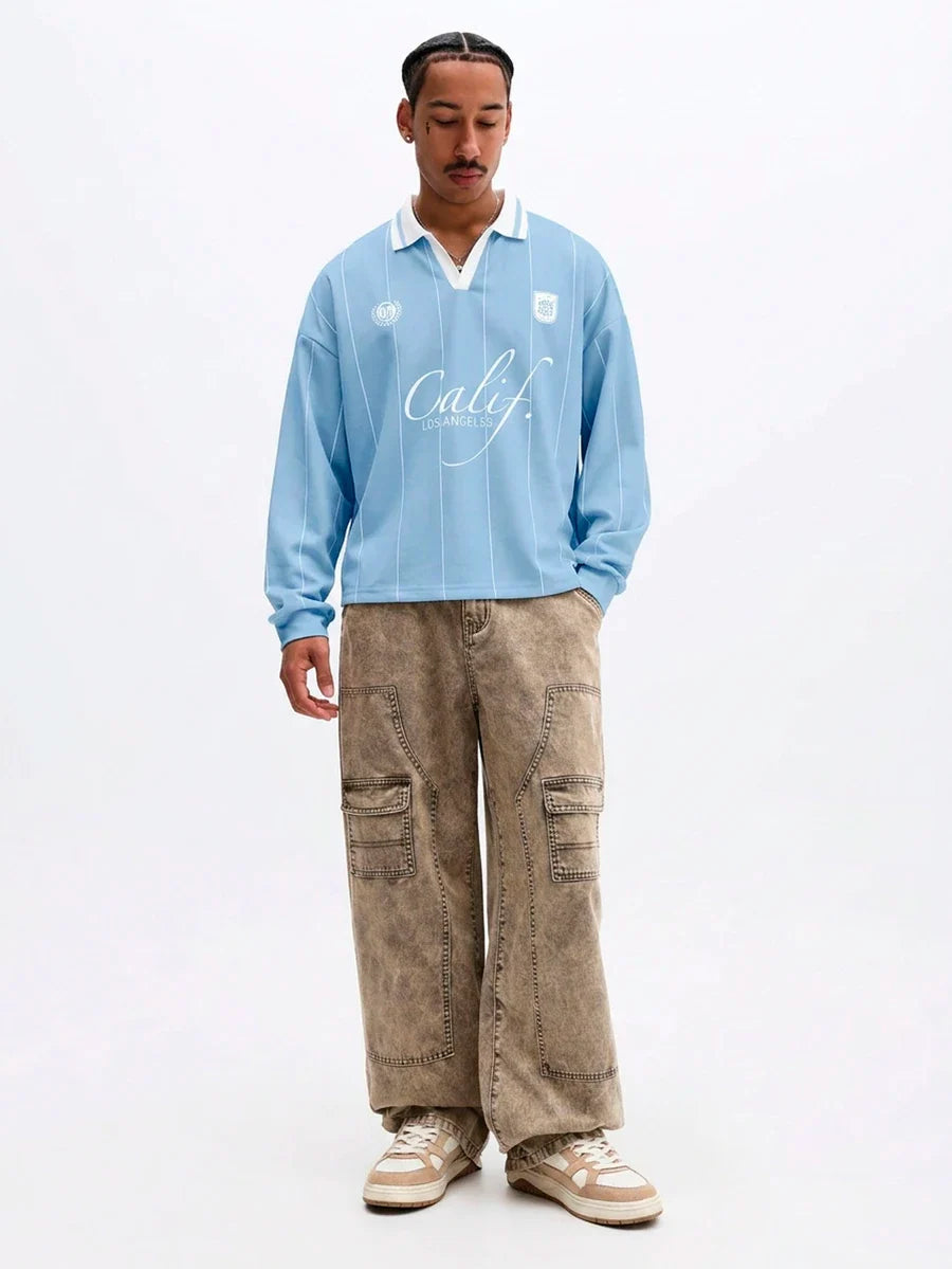 Camisa Long Sleeve Polo Manfinity Calif — Foto 10