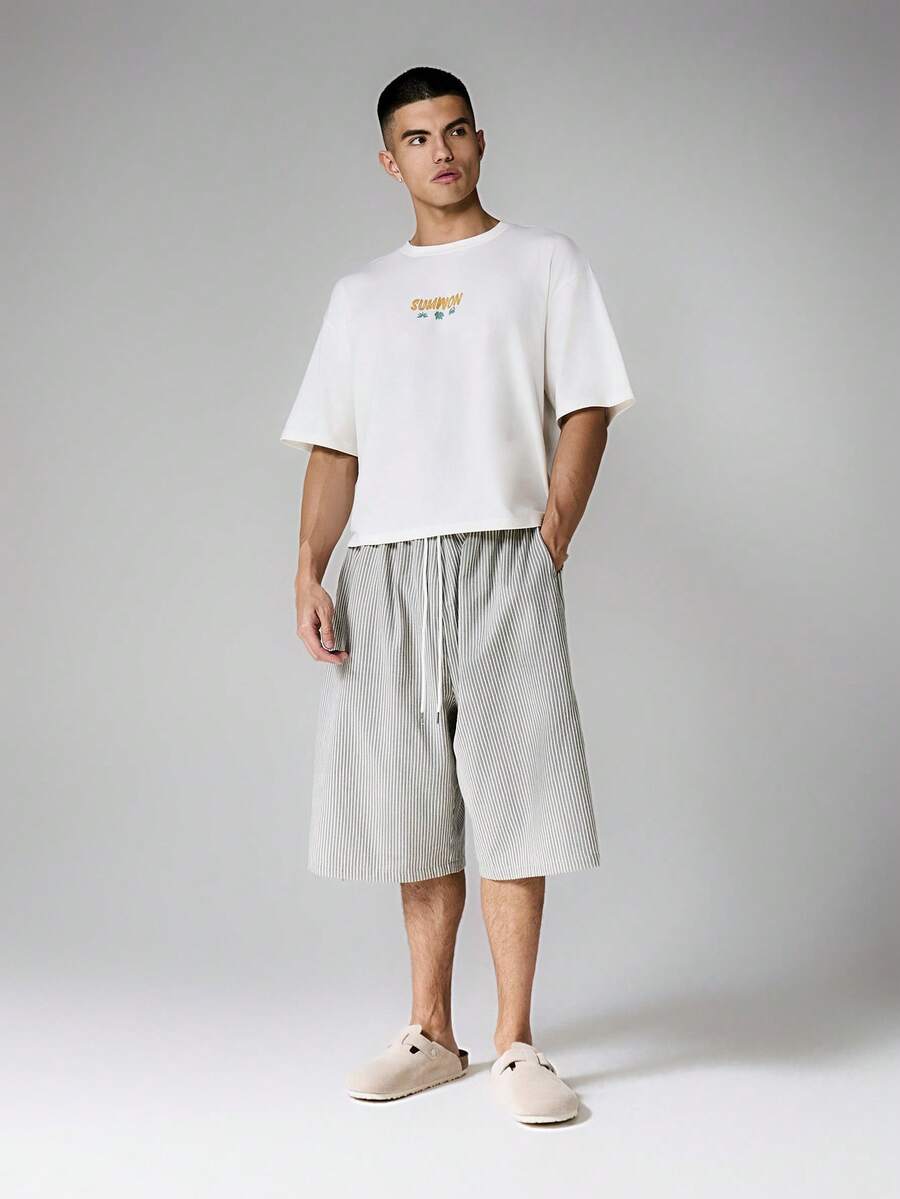 Bermuda Moletom Manfinity Studios Essential Oversized Jorts — Foto 19
