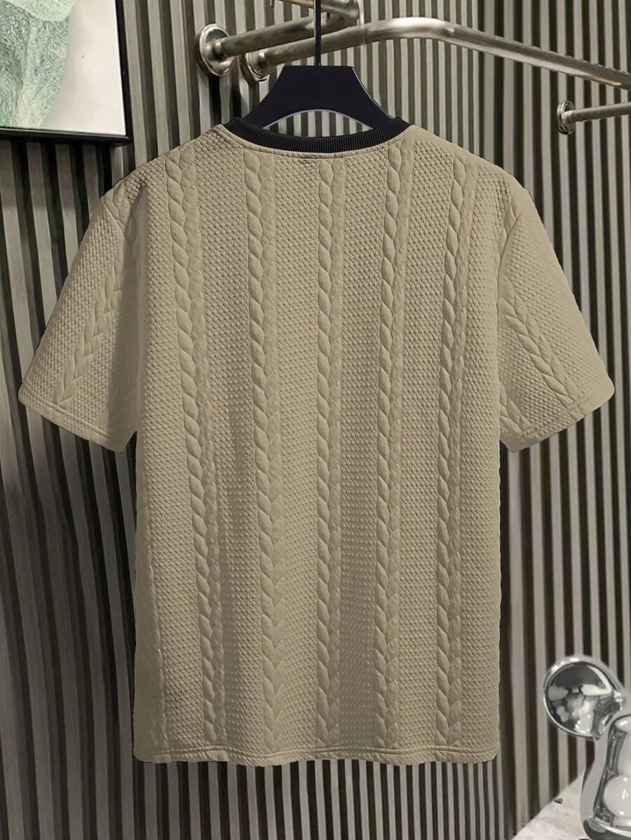 Camiseta Manfinity Textura Verão — Foto 83