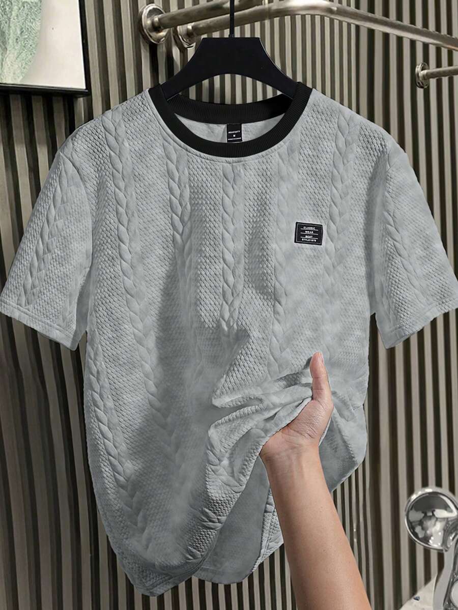 Camiseta Manfinity Textura Verão — Foto 69