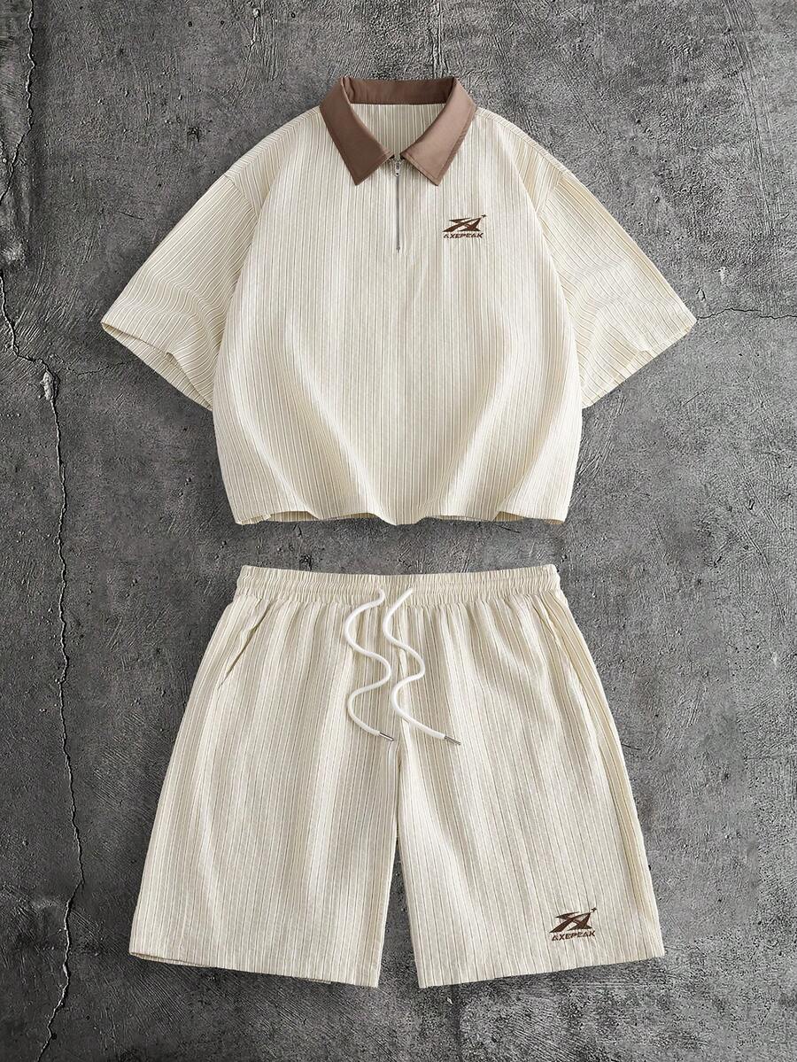 Conjunto Manfinity Studios Knit Retro Polo Shorts Set — Foto 1
