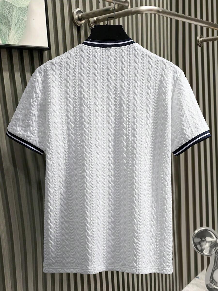 Camiseta Manfinity Textura Verão — Foto 95