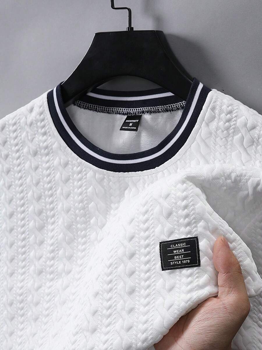 Camiseta Manfinity Textura Verão — Foto 96