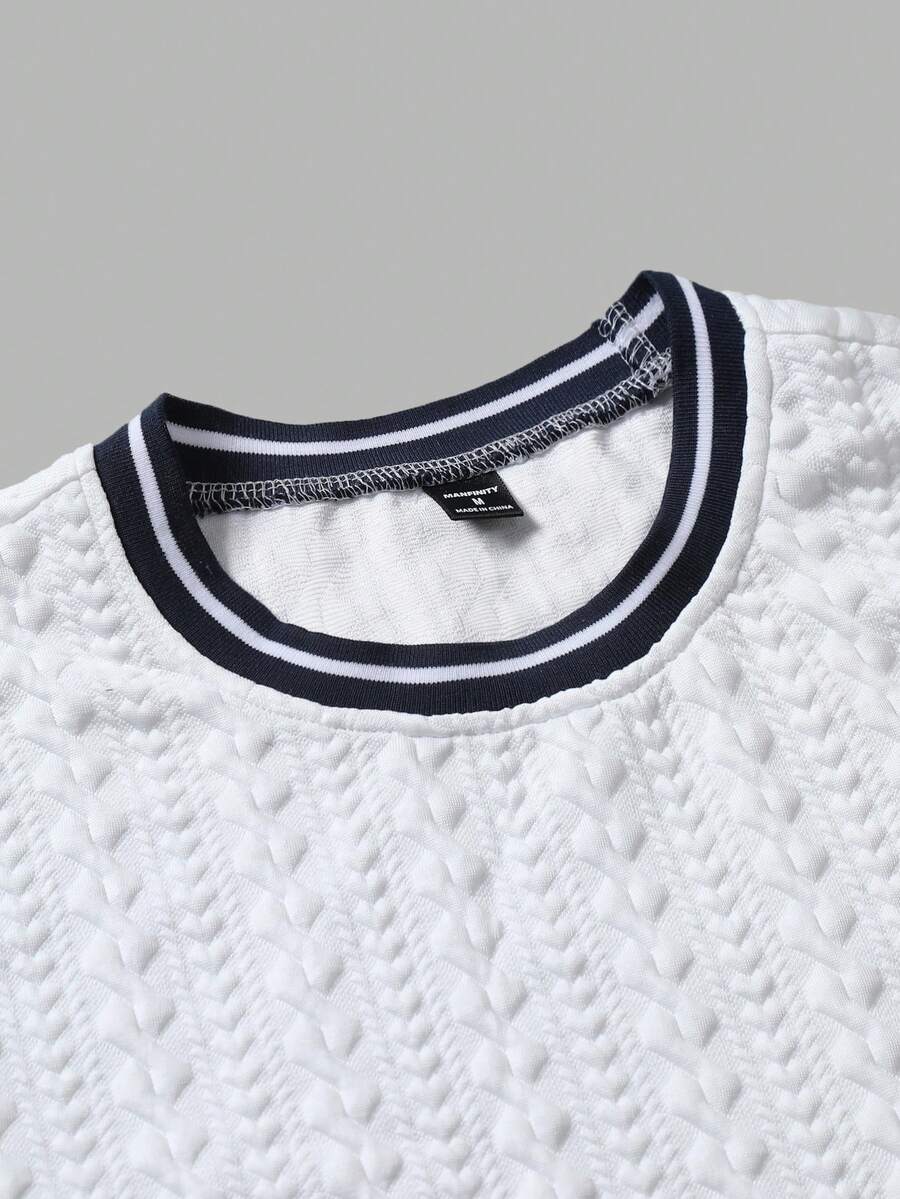 Camiseta Manfinity Textura Verão — Foto 97