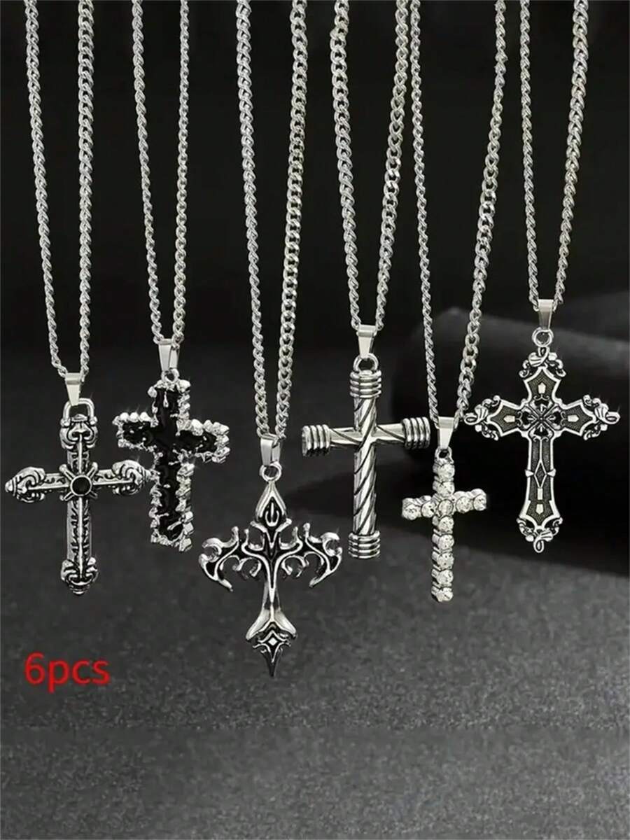 Colar Manfinity Retro Cross — Foto 7