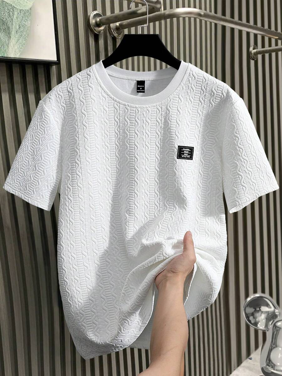 Camiseta Manfinity Textura Verão — Foto 101