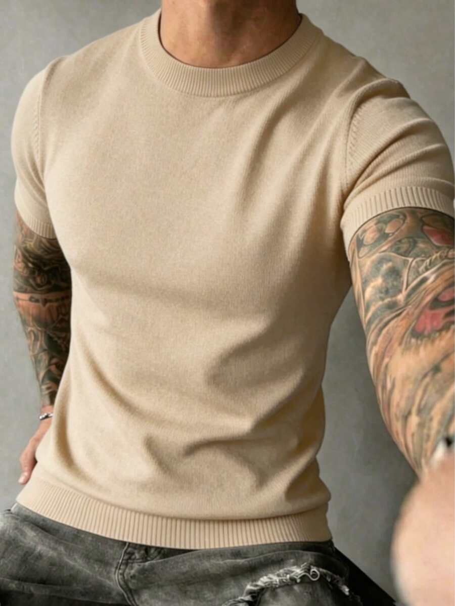 Camiseta Manfinity Listrada — Foto 93