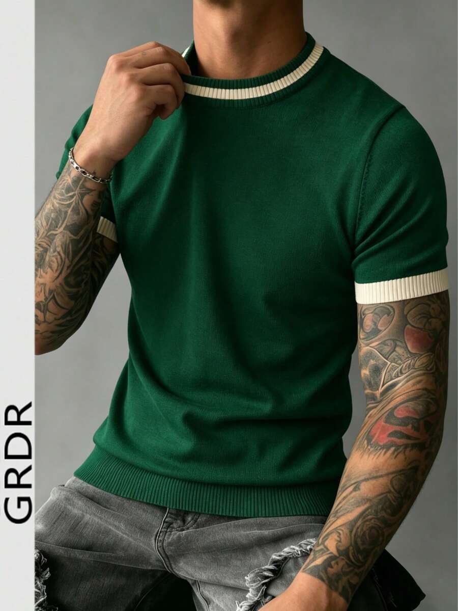 Camiseta Manfinity Listrada — Foto 69