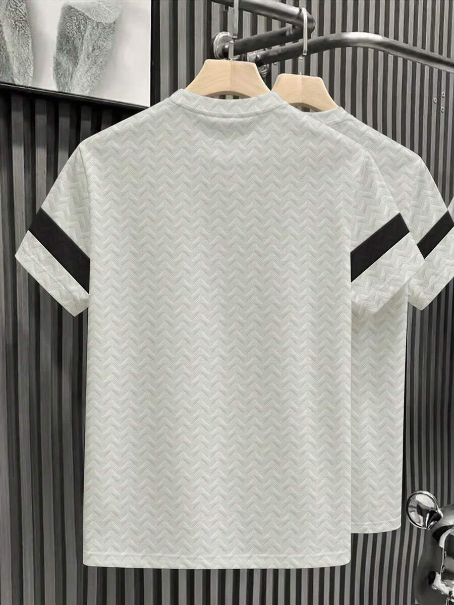 Camiseta Manfinity Textura Verão — Foto 90