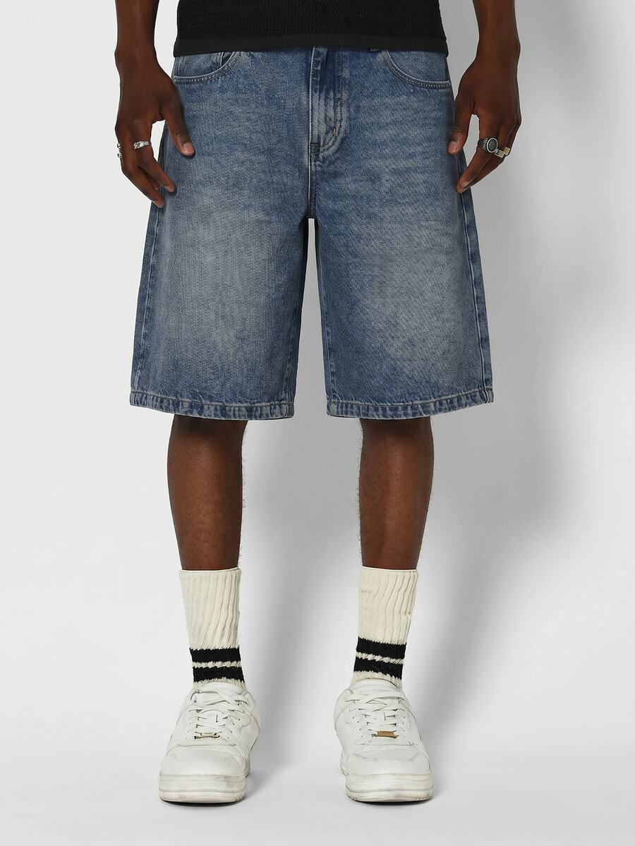 Bermuda Jorts Jeans Manfinity Studios Suzulan Graffiti — Foto 22
