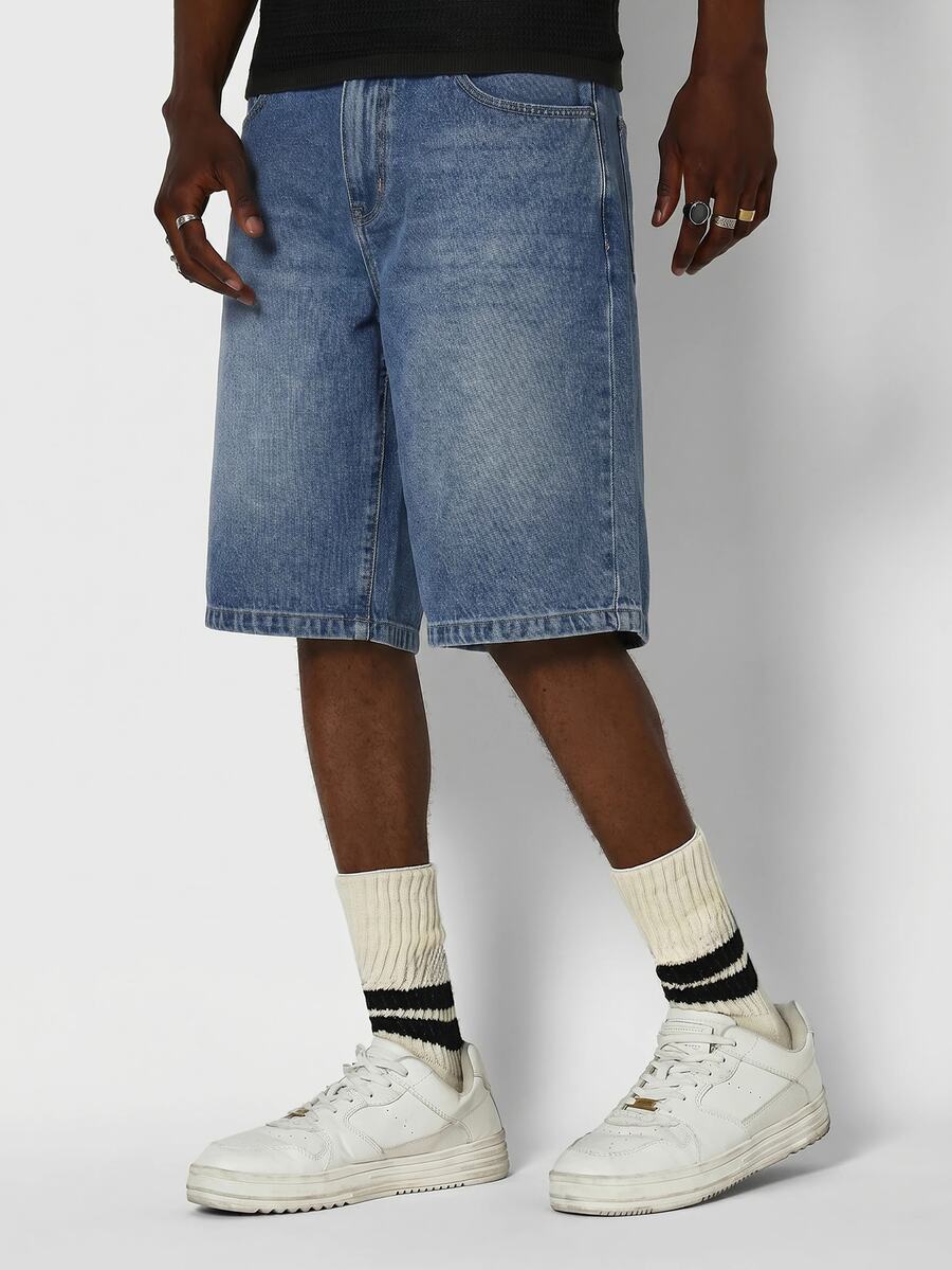 Bermuda Jorts Jeans Manfinity Studios Suzulan Graffiti — Foto 15