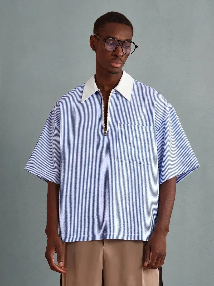 Camisa Polo Manfinity Half Zip — Foto 13