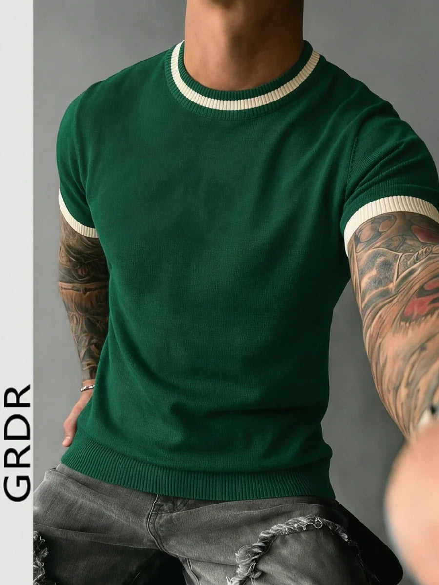 Camiseta Manfinity Listrada — Foto 68