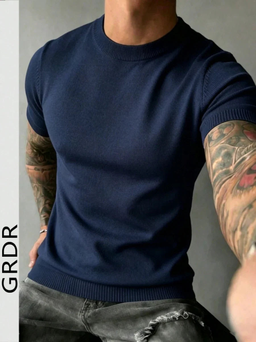 Camiseta Manfinity Listrada — Foto 84