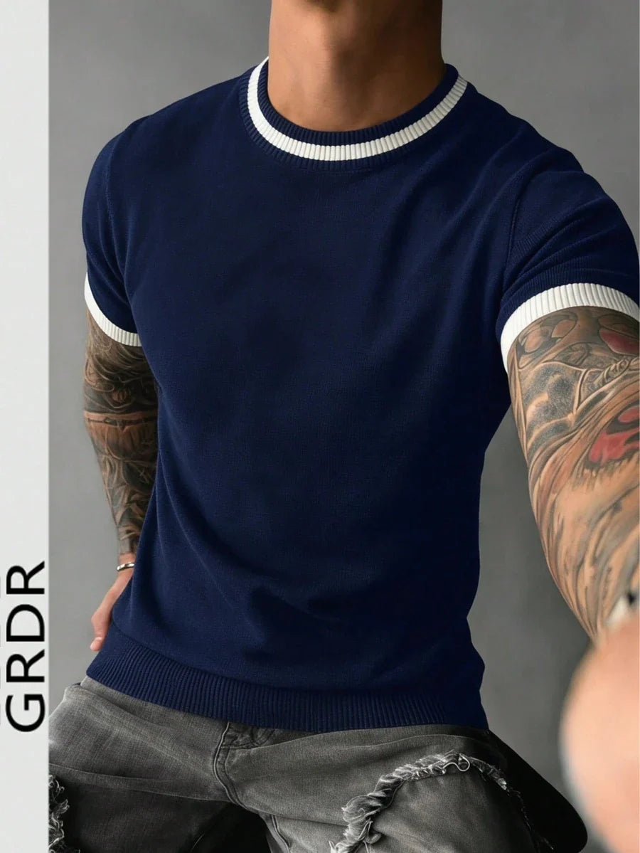 Camiseta Manfinity Listrada — Foto 77