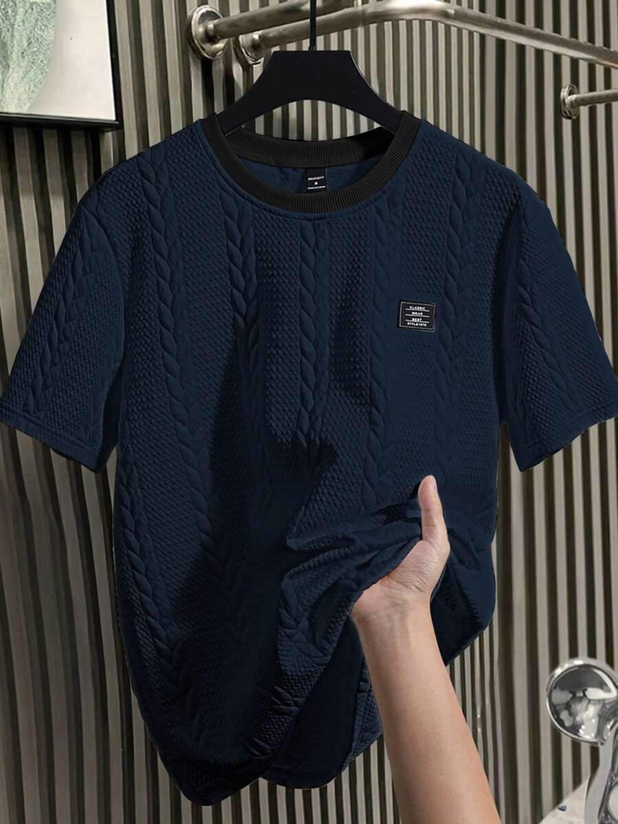 Camiseta Manfinity Textura Verão — Foto 107