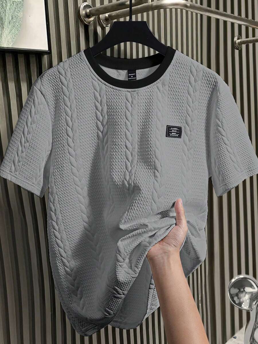 Camiseta Manfinity Textura Verão — Foto 113