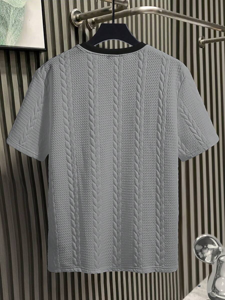 Camiseta Manfinity Textura Verão — Foto 114
