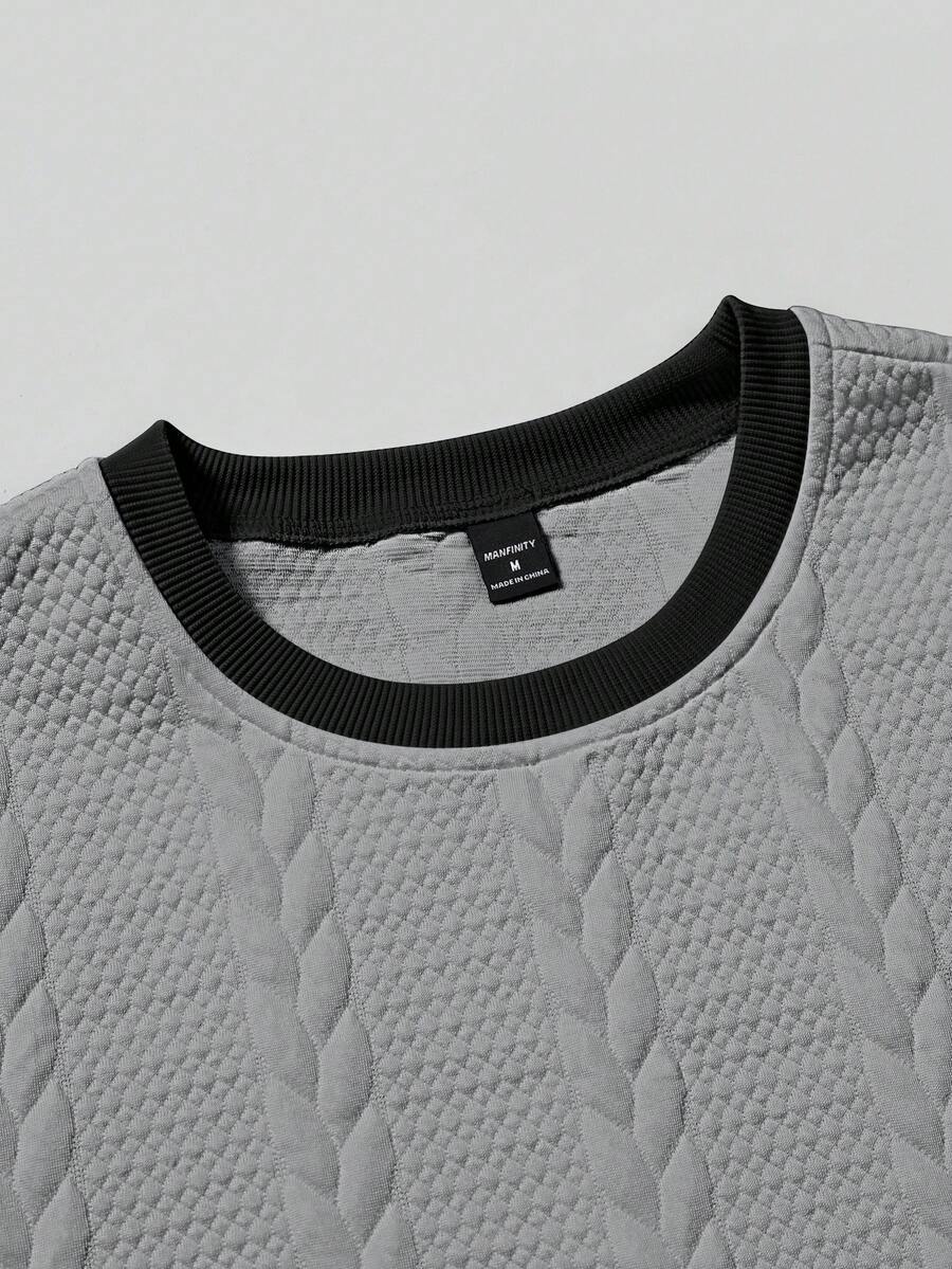 Camiseta Manfinity Textura Verão — Foto 117
