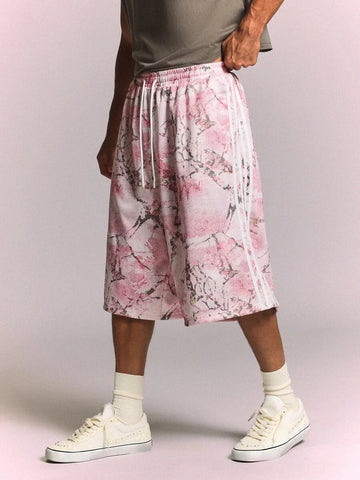 Bermuda Manfinity Studios Sakura Blossom Mesh Jorts — Foto 1