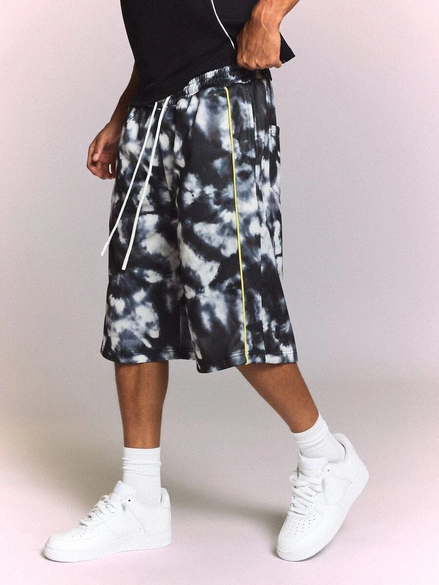 Bermuda Manfinity Studios Dark Tie-Dye Track Jorts — Foto 1