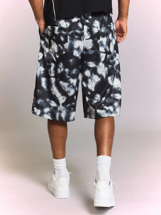Bermuda Manfinity Studios Dark Tie-Dye Track Jorts — Foto 2