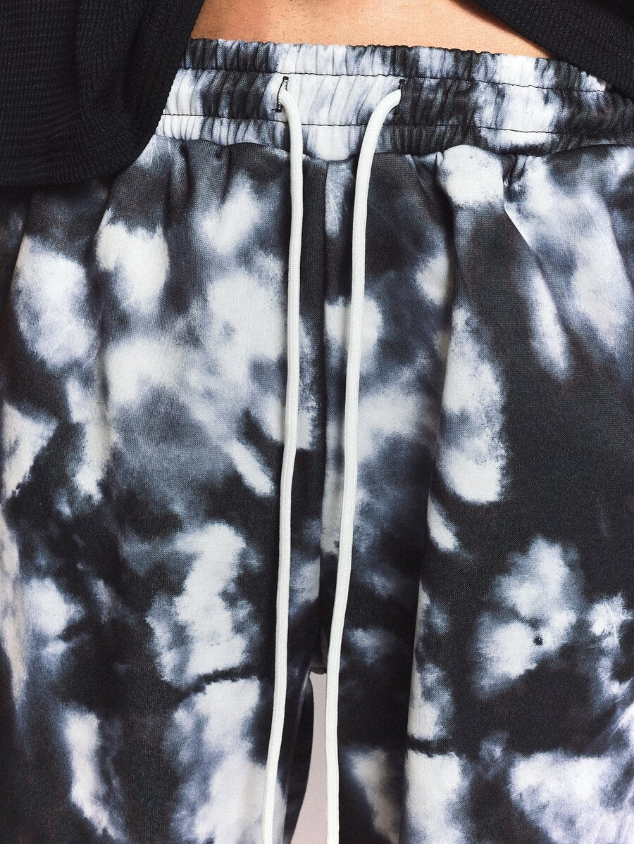 Bermuda Manfinity Studios Dark Tie-Dye Track Jorts — Foto 6