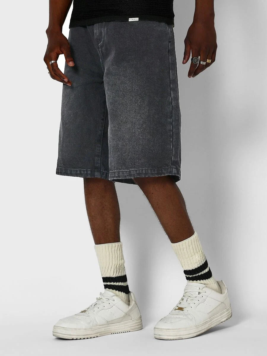 Bermuda Jorts Jeans Manfinity Studios Suzulan Graffiti — Foto 25